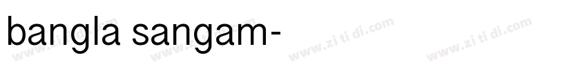bangla sangam字体转换